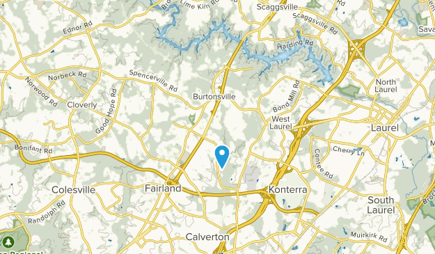 Burtonsville, Maryland Map