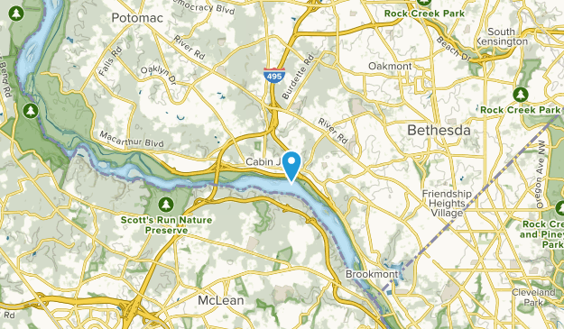 Cabin John, Maryland Map