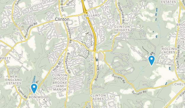 Clinton, Maryland Map