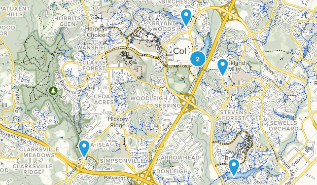 columbia, Maryland Map