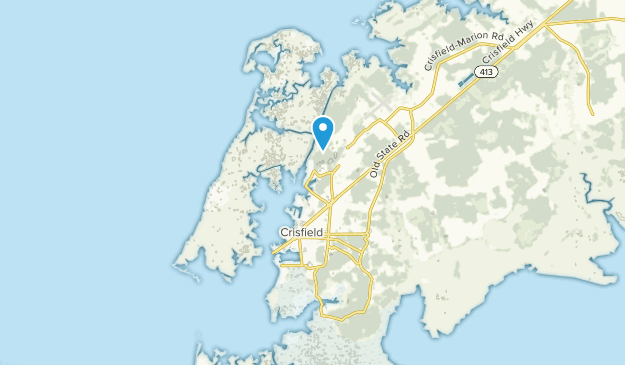Crisfield, Maryland Map