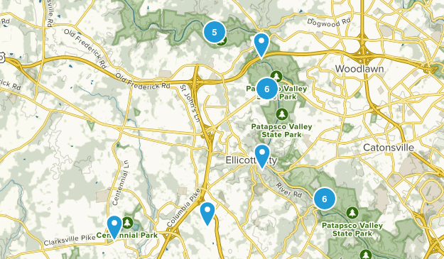 Ellicott City, Maryland Map