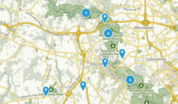 Ellicott City, Maryland Map