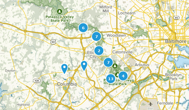 Ellicott City, Maryland Map