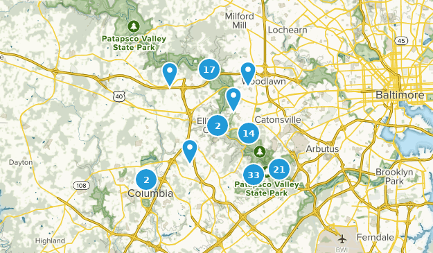 Ellicott City, Maryland Map