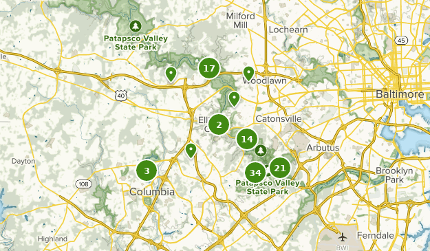 Ellicott City, Maryland Map