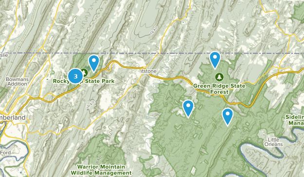 Flintstone, Maryland Map
