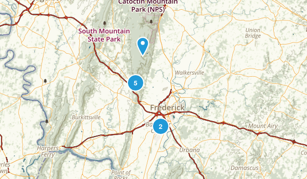 Frederick, Maryland Map