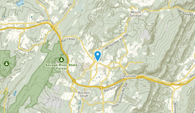 Frostburg, Maryland Map