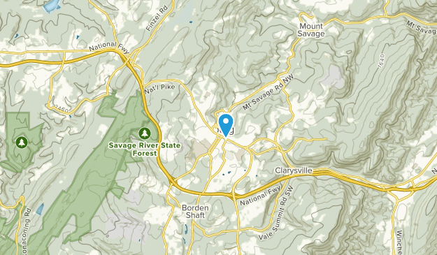 Frostburg, Maryland Map
