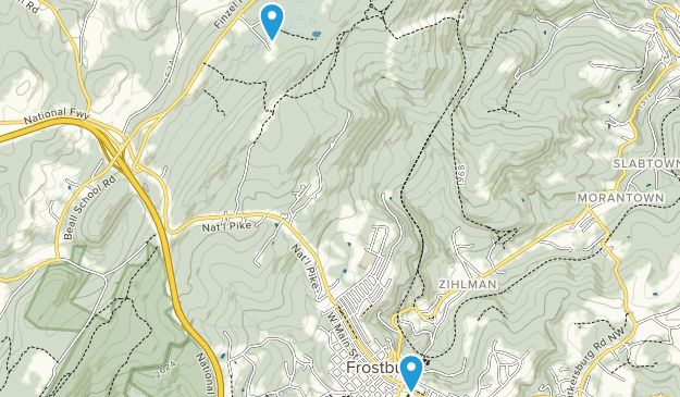 Frostburg, Maryland Map