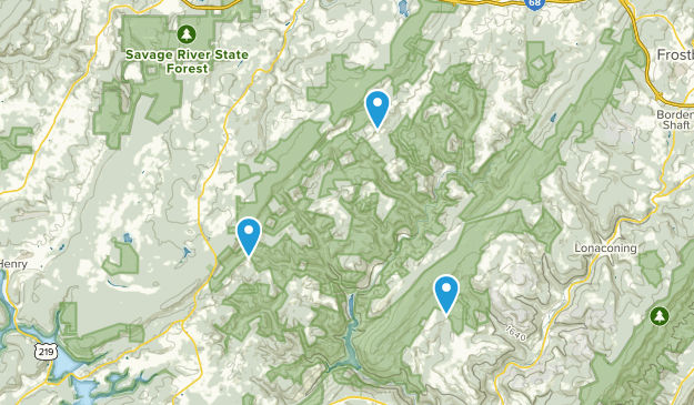 Grantsville, Maryland Map