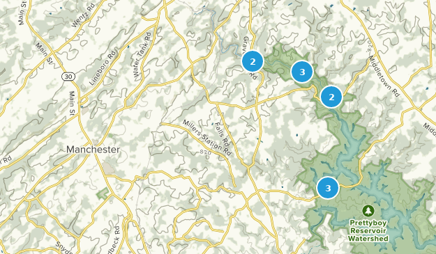 Manchester, Maryland Map