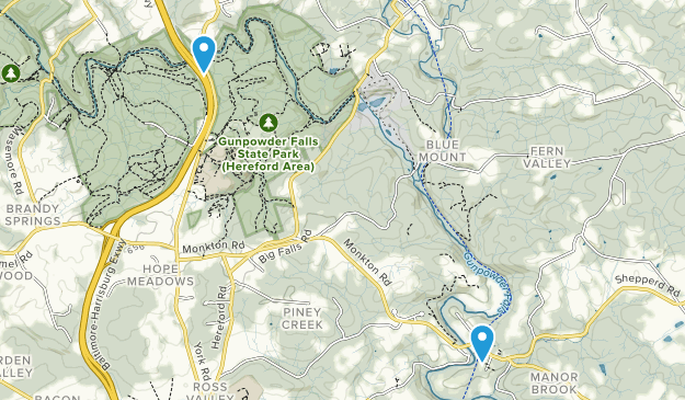 Monkton, Maryland Map