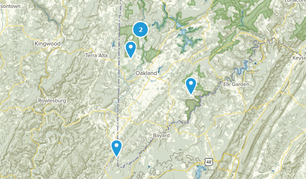 Oakland, Maryland Map