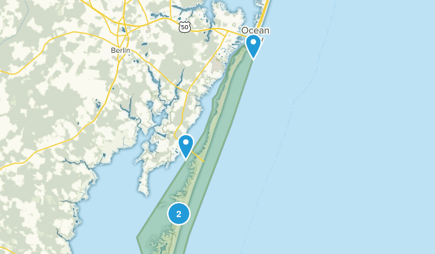 Ocean City, Maryland Map