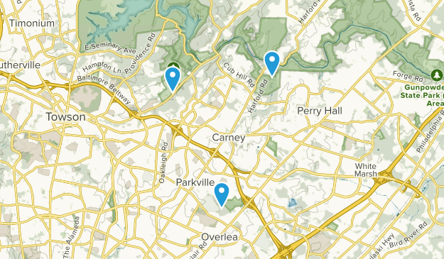 Parkville, Maryland Map
