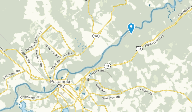Pocomoke City, Maryland Map