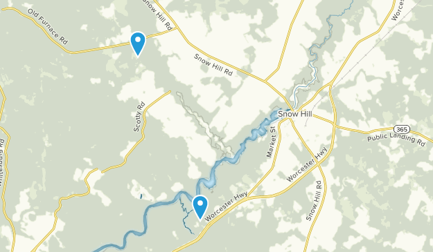 Snow Hill, Maryland Map