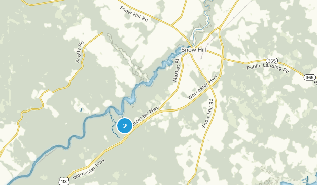 Snow Hill, Maryland Map