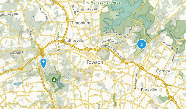 Towson, Maryland Map