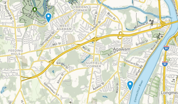 Agawam, Massachusetts Map