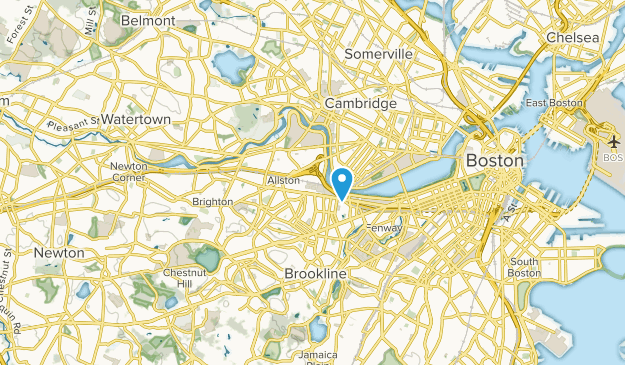 Allston, Massachusetts Map