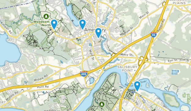 Amesbury, Massachusetts Map