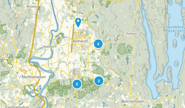 Amherst, Massachusetts Map