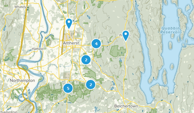 Amherst, Massachusetts Map