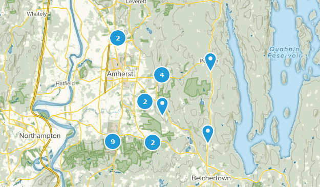 Amherst, Massachusetts Map
