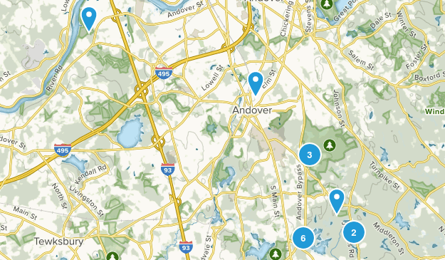Andover, Massachusetts Map