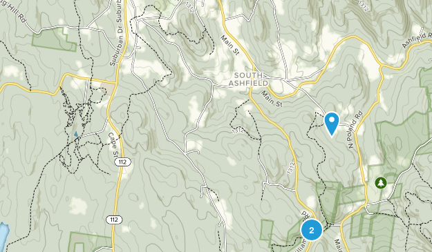 Ashfield, Massachusetts Map
