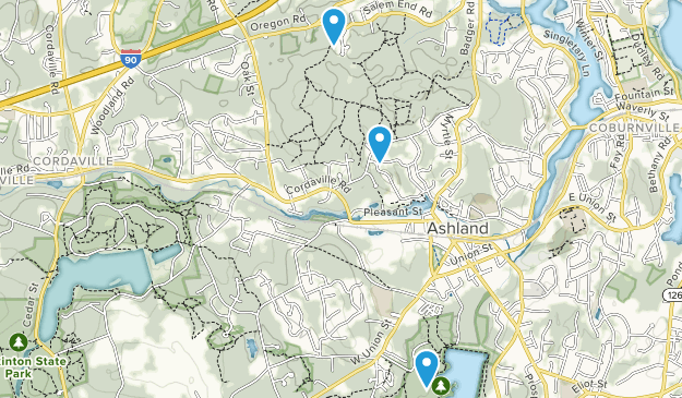 Ashland, Massachusetts Map