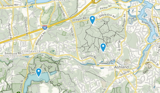 Ashland, Massachusetts Map