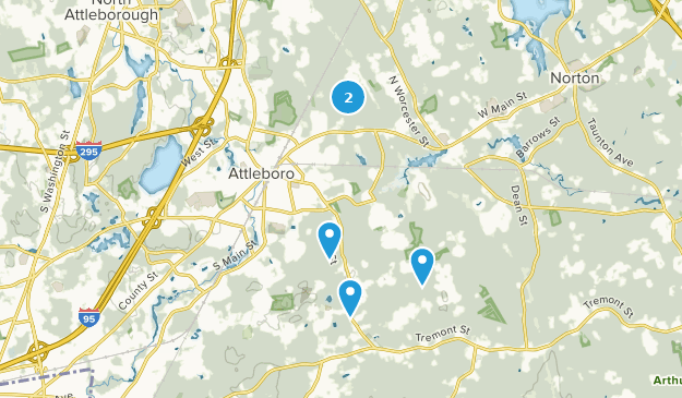Attleboro, Massachusetts Map