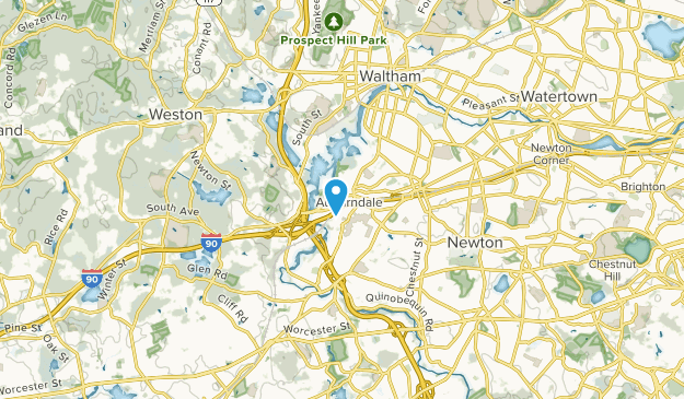 Auburndale, Massachusetts Map