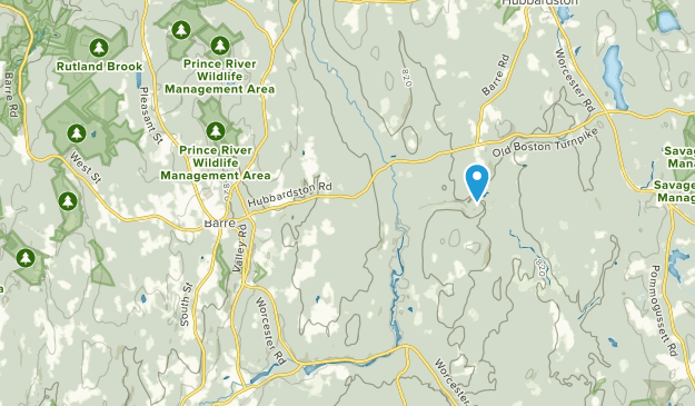 Barre, Massachusetts Map