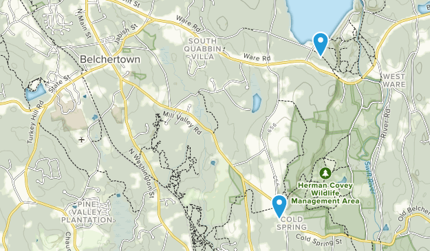 Belchertown, Massachusetts Map