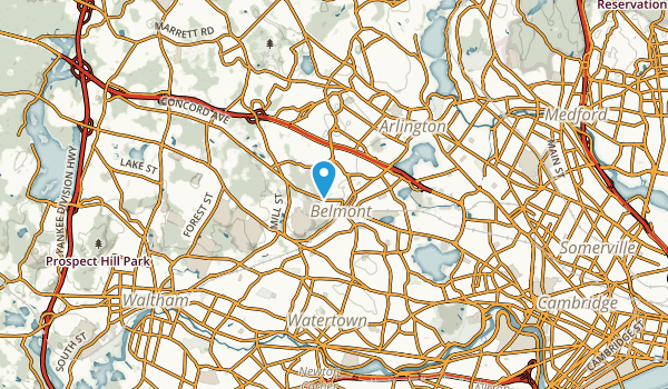 Belmont, Massachusetts Map