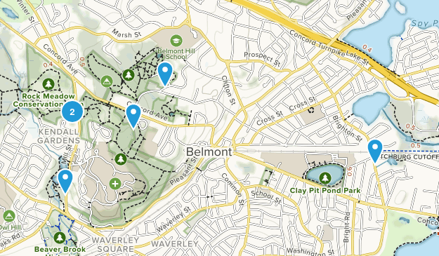 Belmont, Massachusetts Map