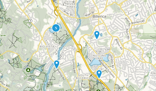Billerica, Massachusetts Map