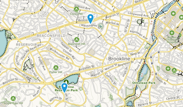 Brookline, Massachusetts Map