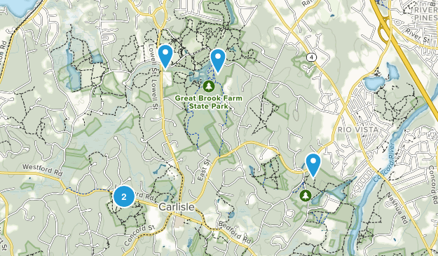Carlisle, Massachusetts Map