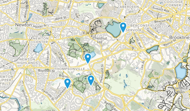 Chestnut Hill, Massachusetts Map