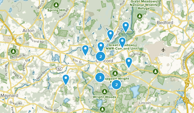 Concord, Massachusetts Map