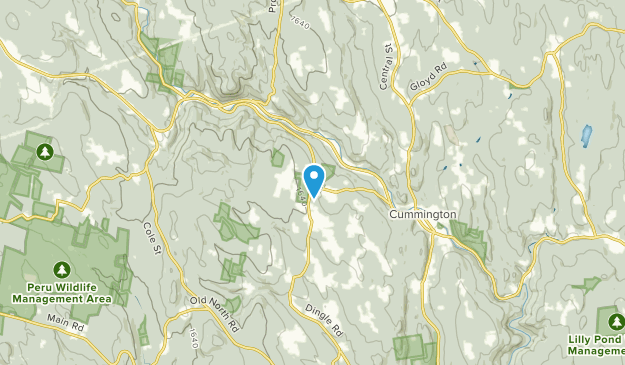 Cummington, Massachusetts Map
