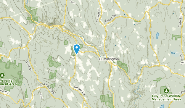 Cummington, Massachusetts Map