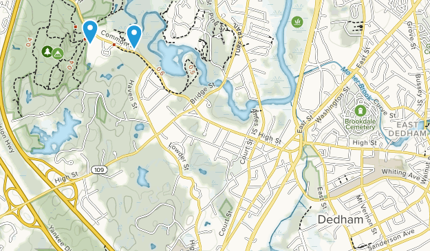 Dedham, Massachusetts Map