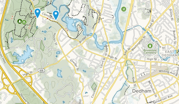 Dedham, Massachusetts Map